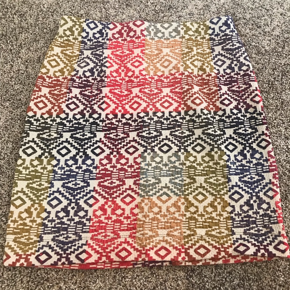 southwest  style skirt stretchy waist